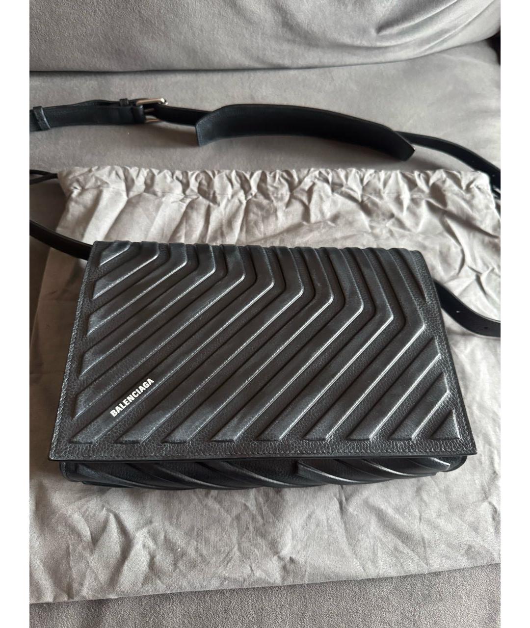 BALENCIAGA Кожаная сумка на плечо, фото 3