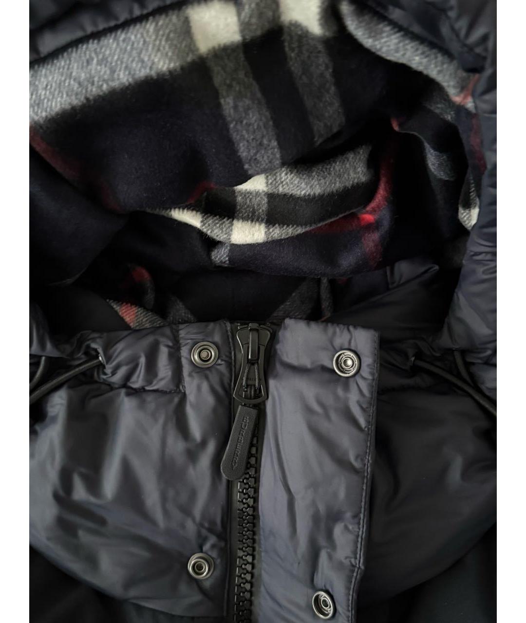 BURBERRY Темно-синий пуховик, фото 4