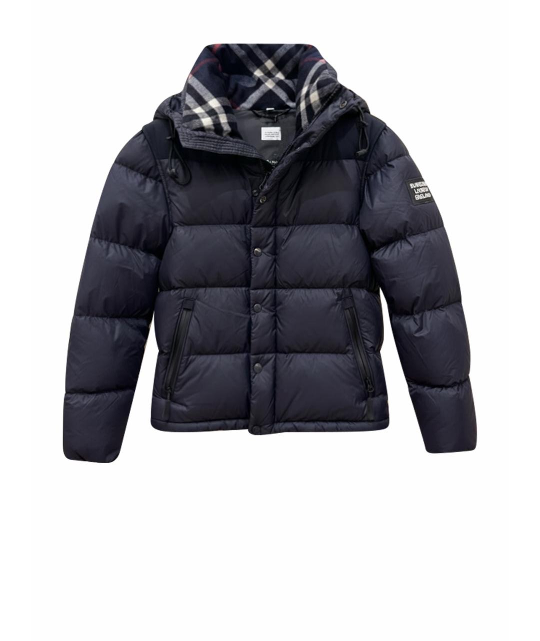 BURBERRY Темно-синий пуховик, фото 1