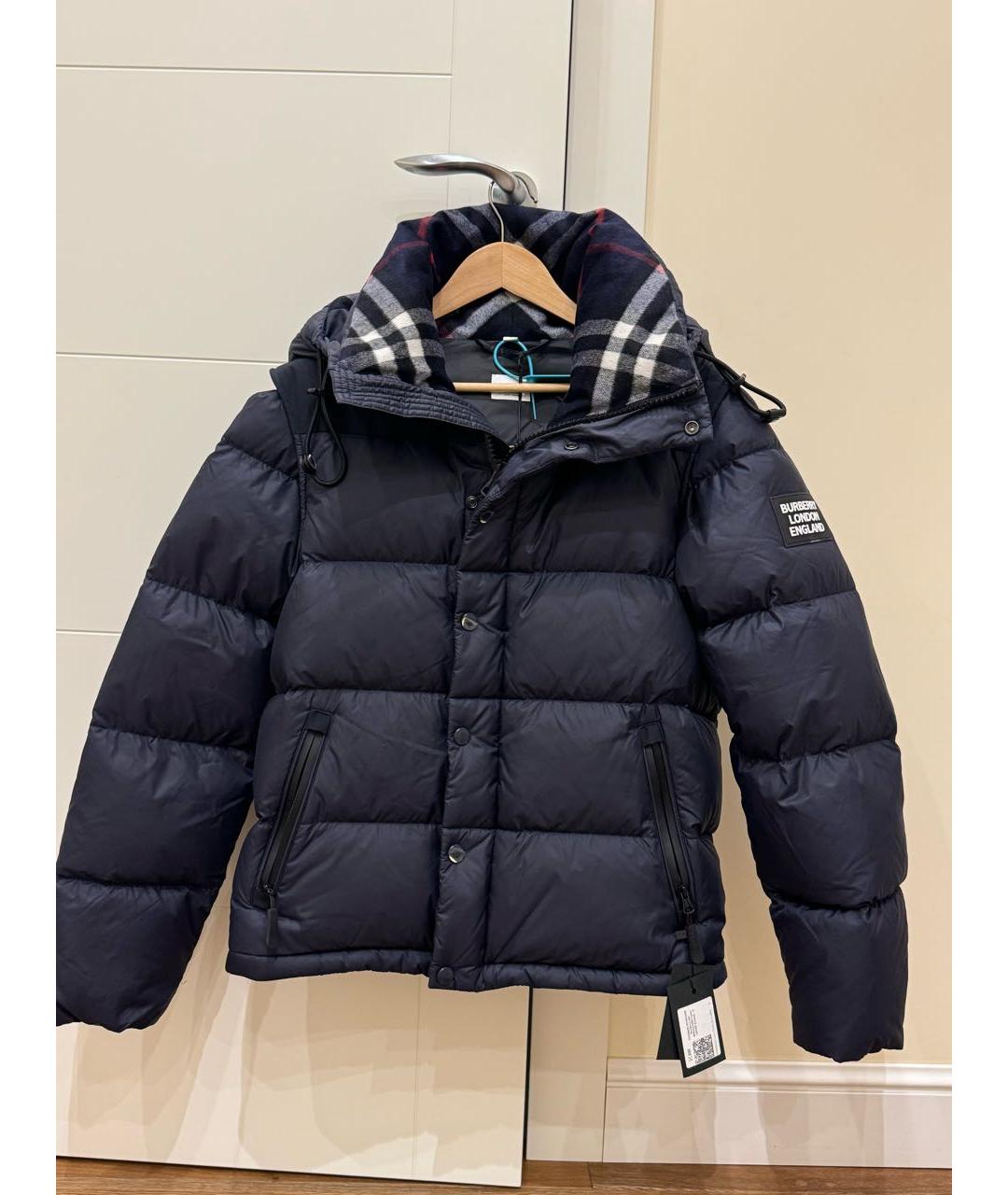 BURBERRY Темно-синий пуховик, фото 9