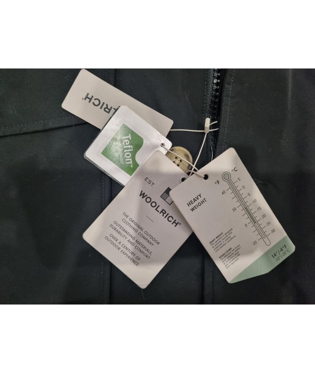 WOOLRICH Черная хлопковая куртка, фото 6