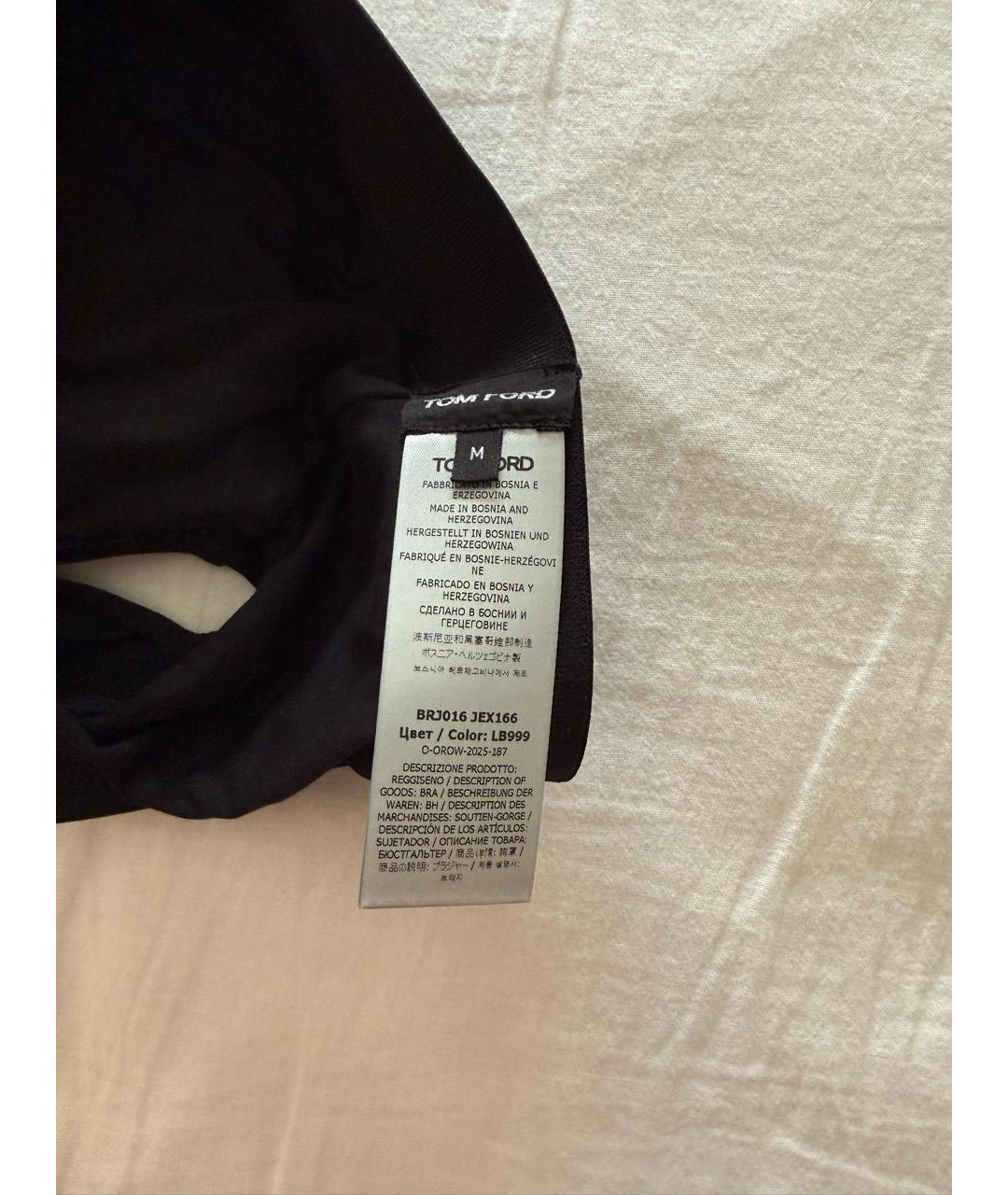 TOM FORD Черная хлопковая майка, фото 6