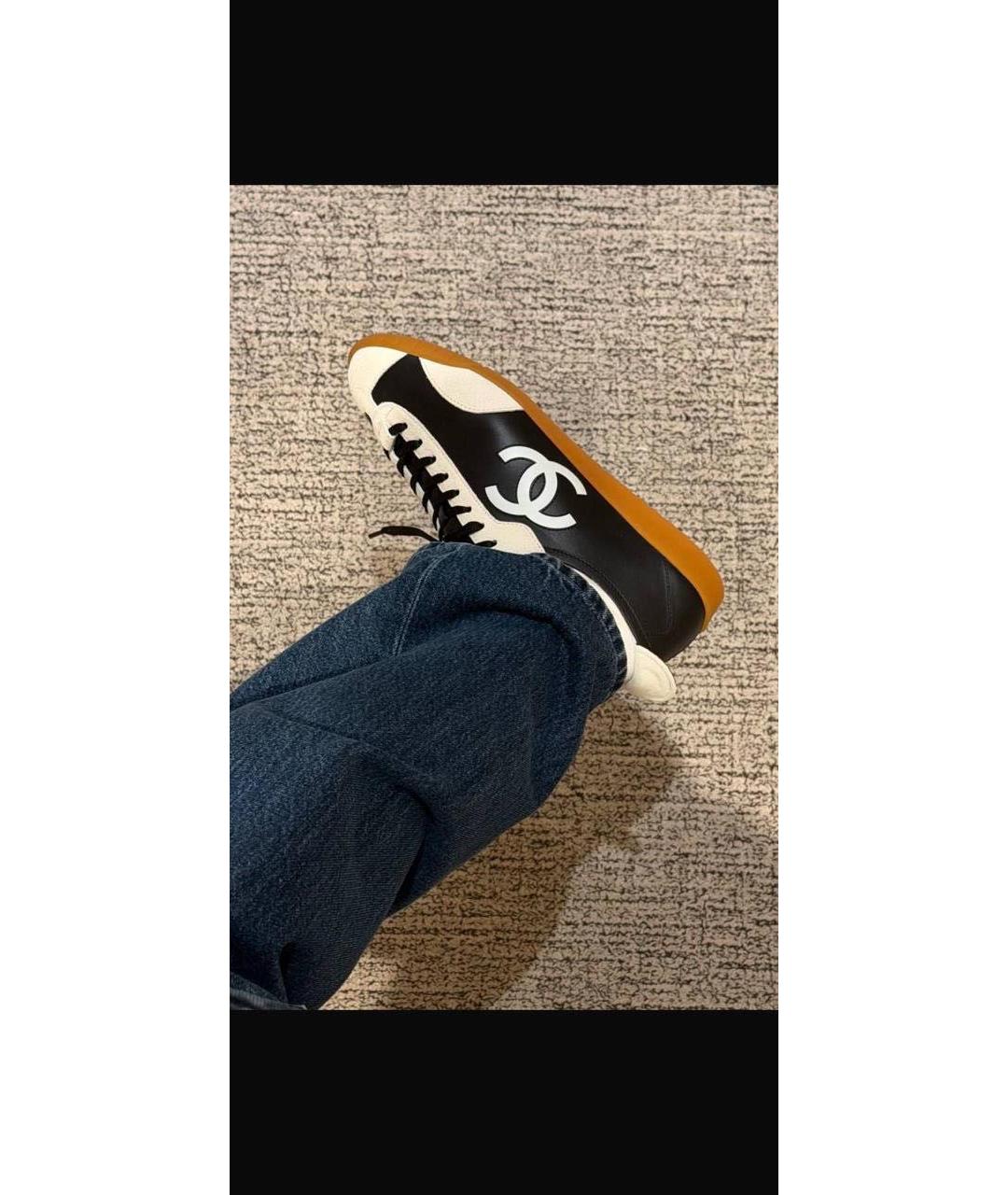 CHANEL Мульти кожаные кроссовки, фото 2