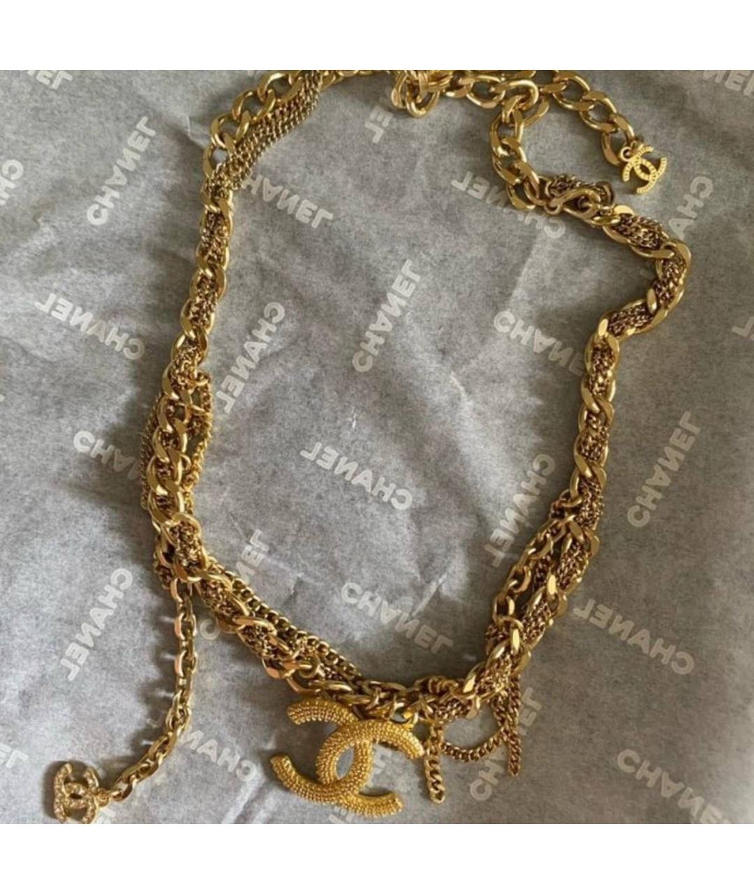 CHANEL Золотое колье, фото 3