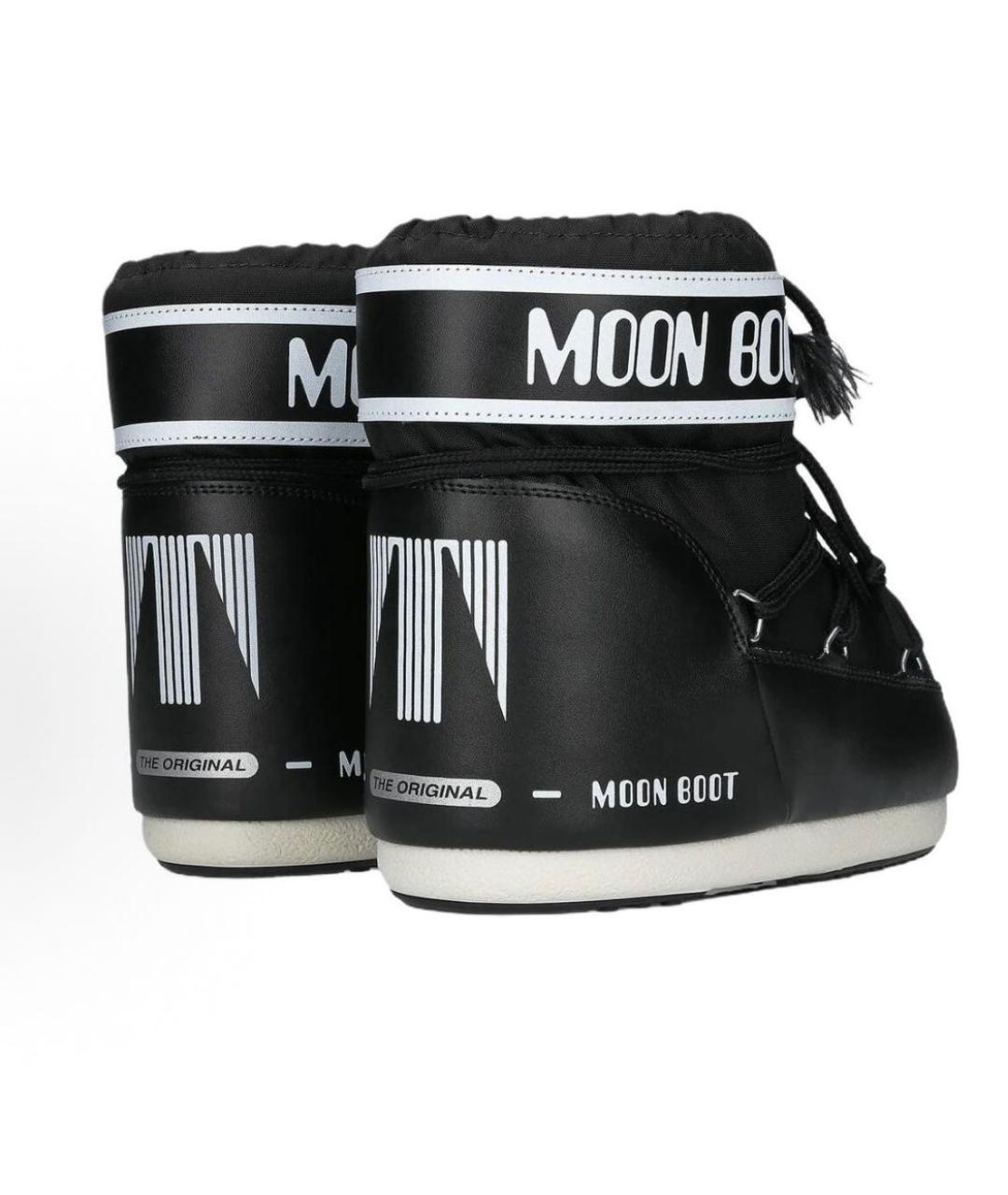 MOON BOOT Черные синтетические полусапоги, фото 2