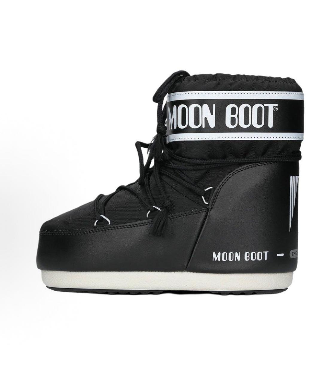 MOON BOOT Черные синтетические полусапоги, фото 7