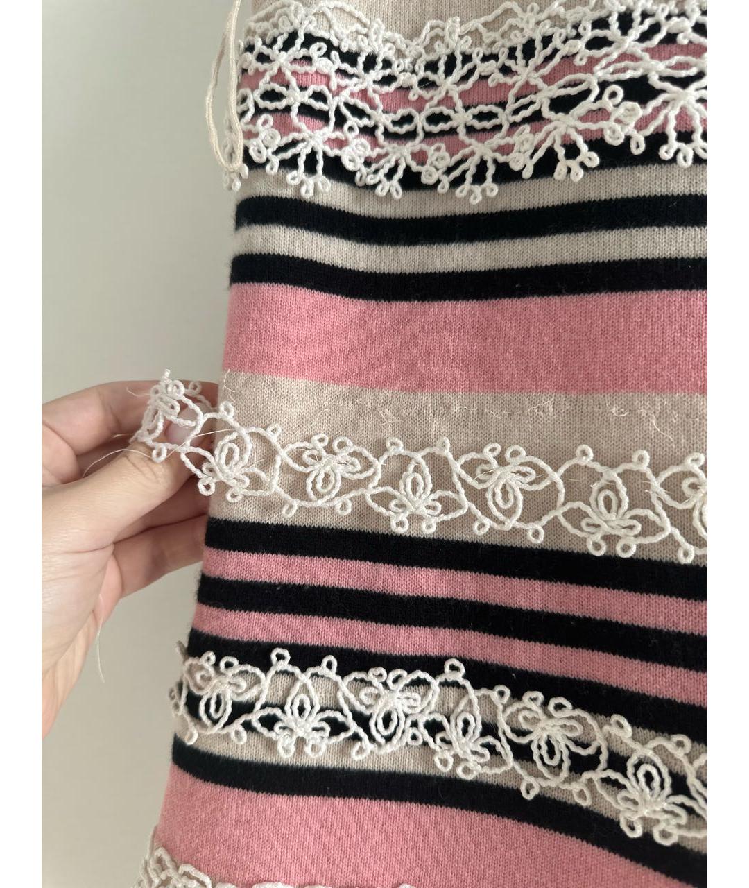 CHANEL Мульти кашемировое повседневное платье, фото 7