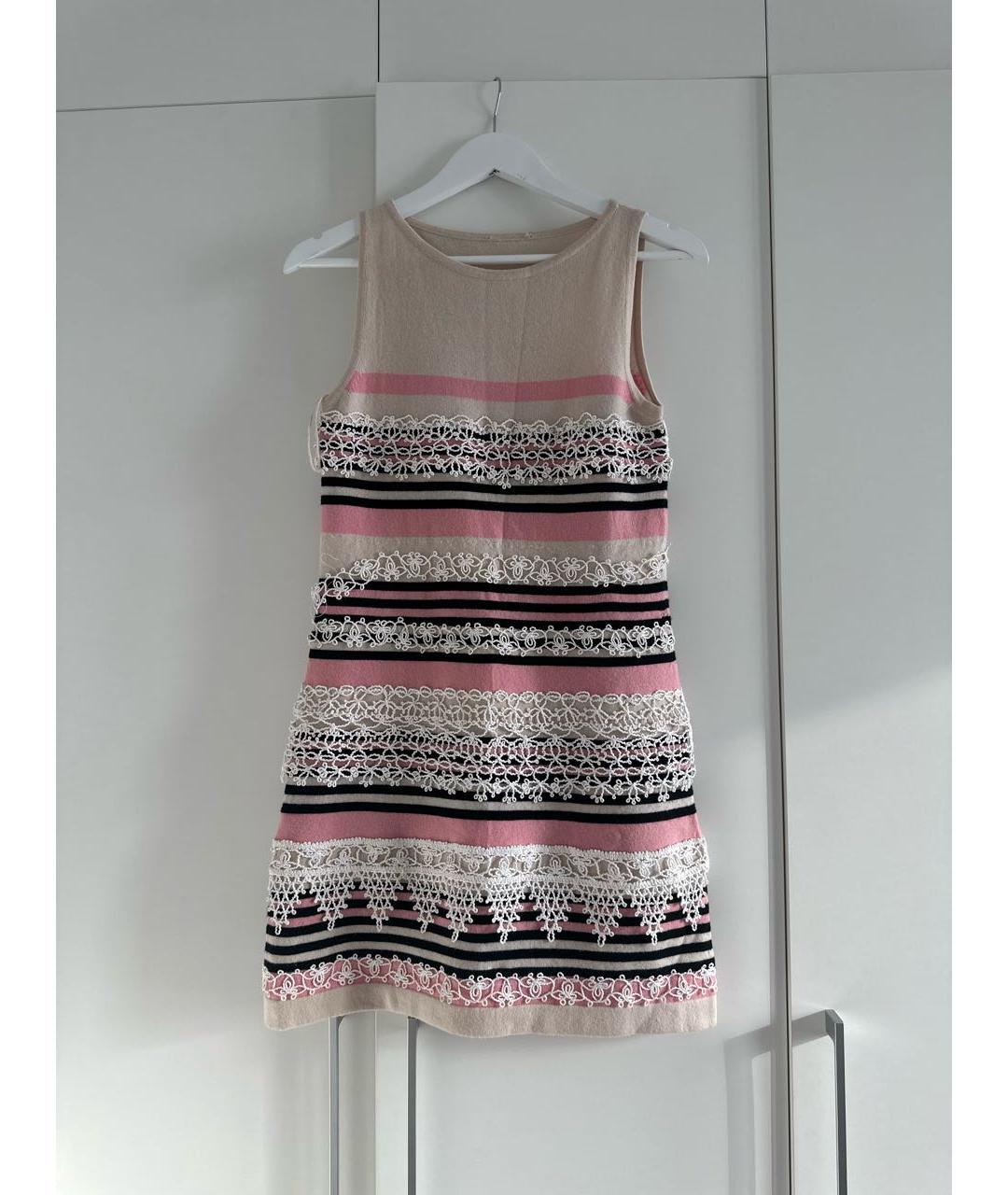 CHANEL Мульти кашемировое повседневное платье, фото 2