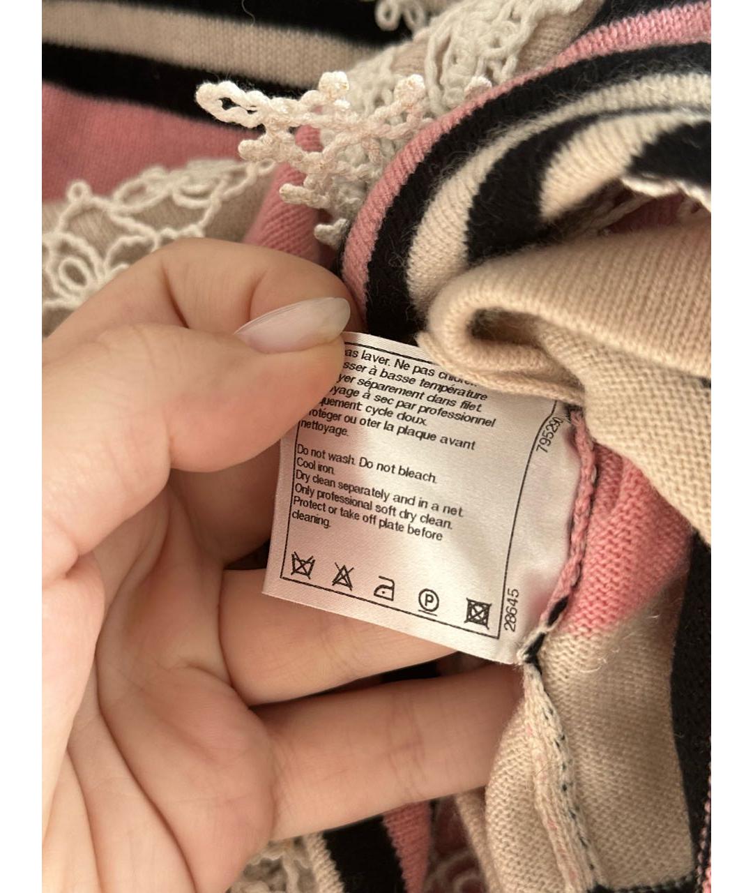 CHANEL Мульти кашемировое повседневное платье, фото 4