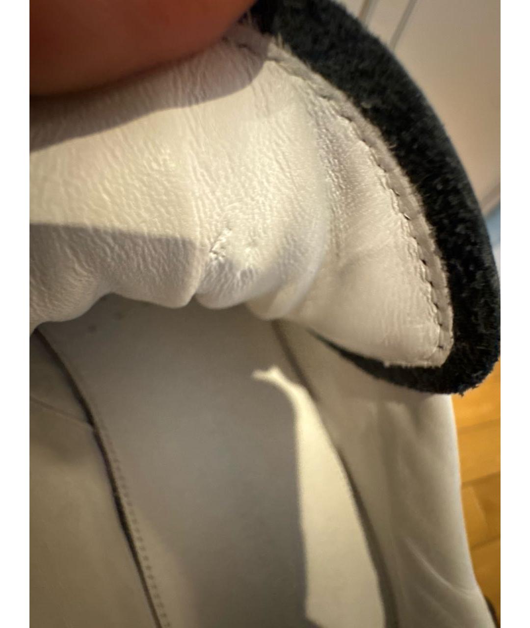 BOTTEGA VENETA Темно-синие кожаные кроссовки, фото 6