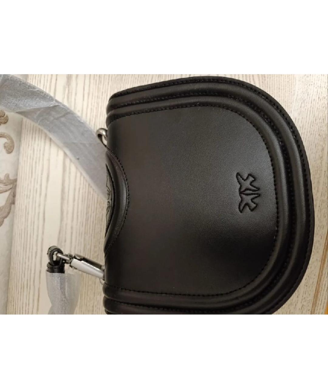 PINKO Черная кожаная сумка через плечо, фото 3