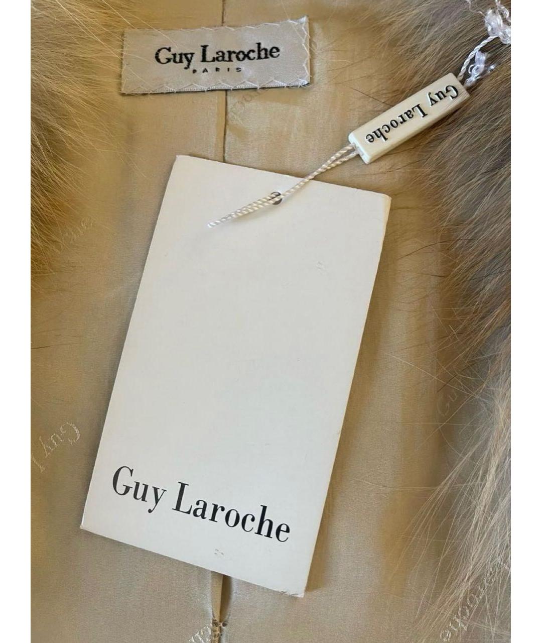 GUY LAROCHE Золотой меховой жилет, фото 5