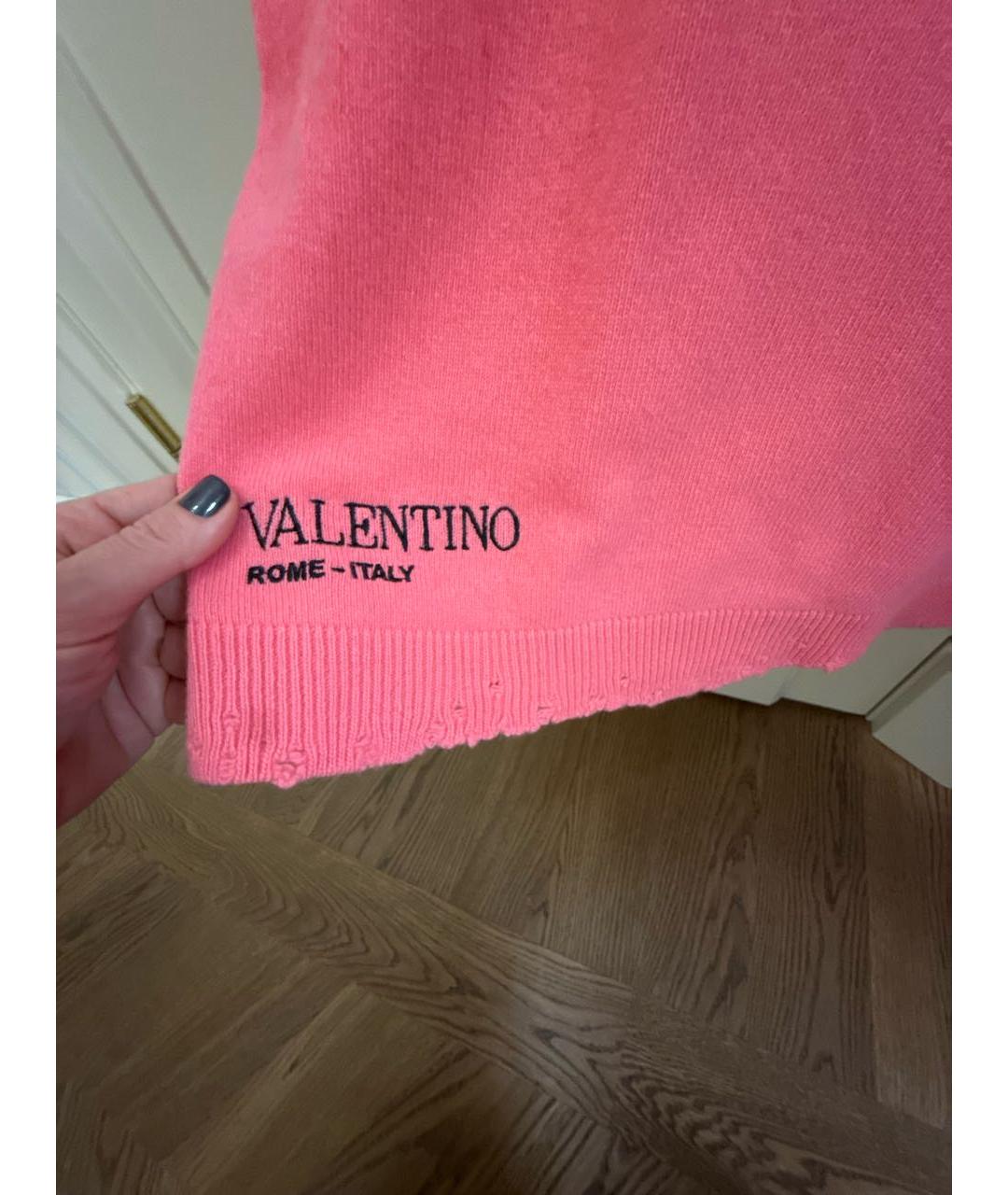 VALENTINO Розовый шерстяной джемпер / свитер, фото 4
