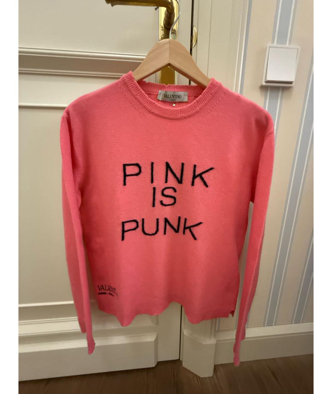 VALENTINO Розовый шерстяной джемпер / свитер, фото 7