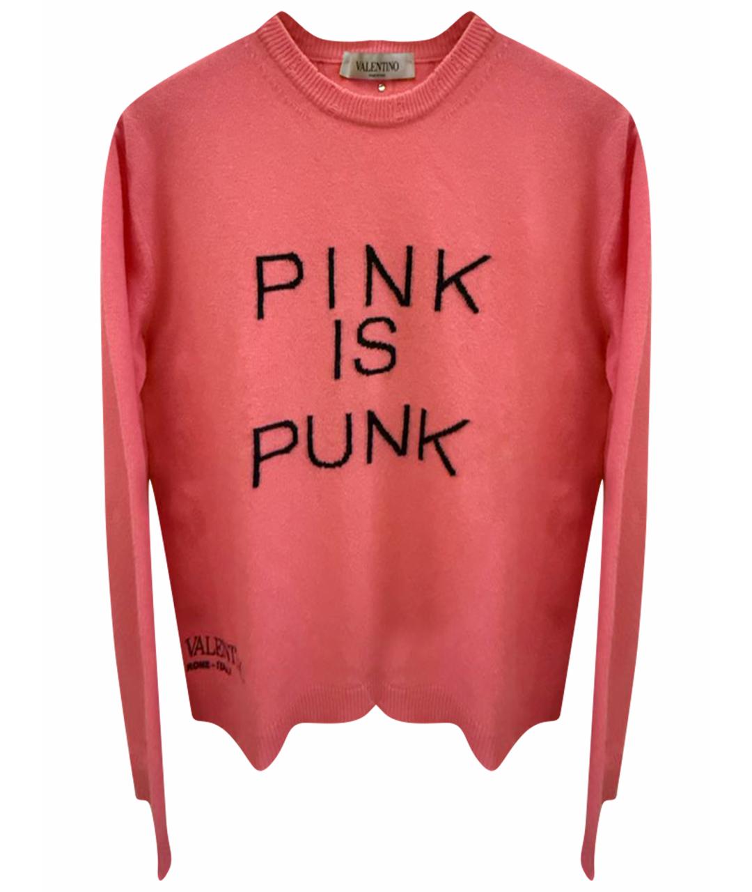 VALENTINO Розовый шерстяной джемпер / свитер, фото 1