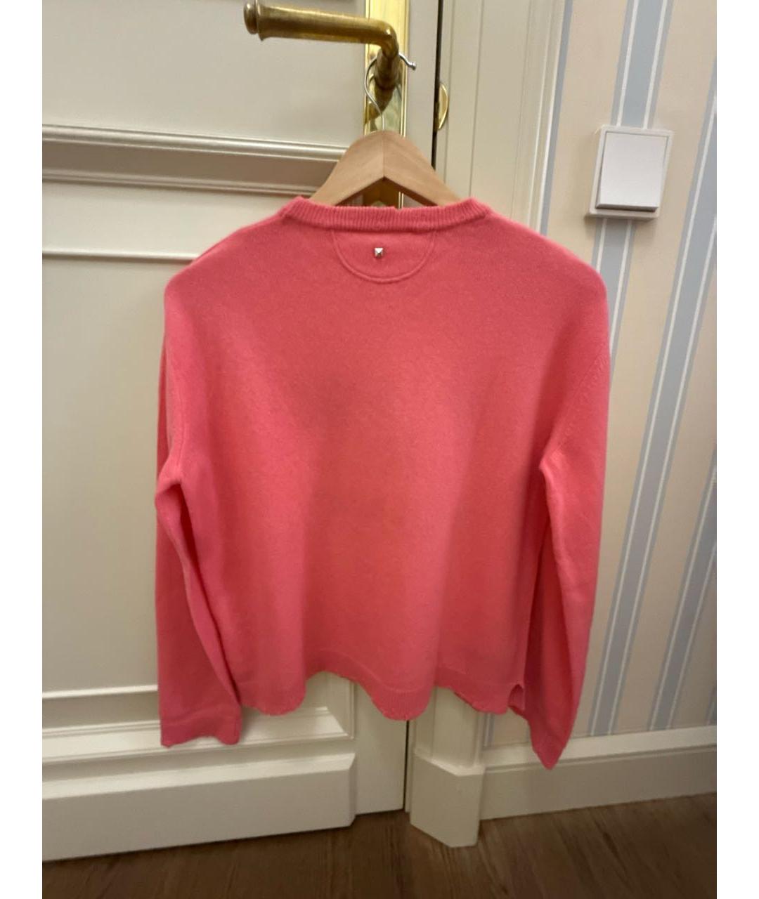 VALENTINO Розовый шерстяной джемпер / свитер, фото 2