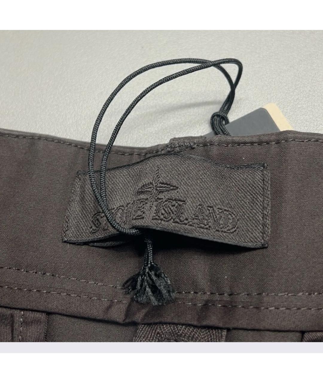 STONE ISLAND Коричневые повседневные брюки, фото 2