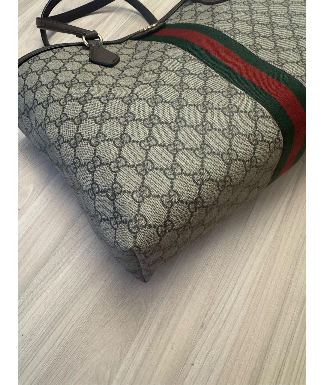 GUCCI Бежевая сумка тоут, фото 6