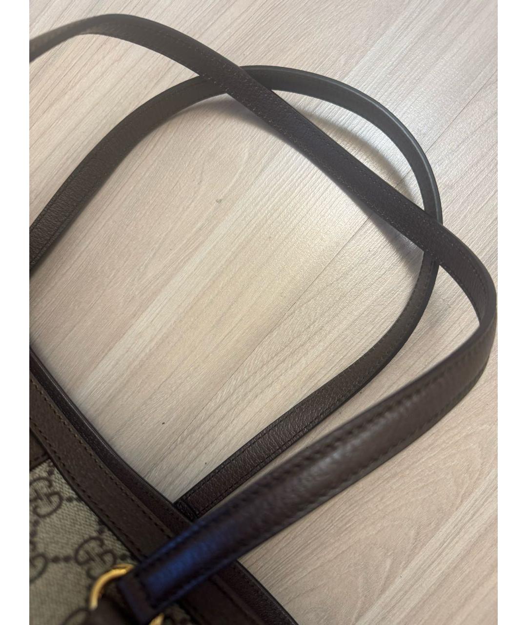 GUCCI Бежевая сумка тоут, фото 8