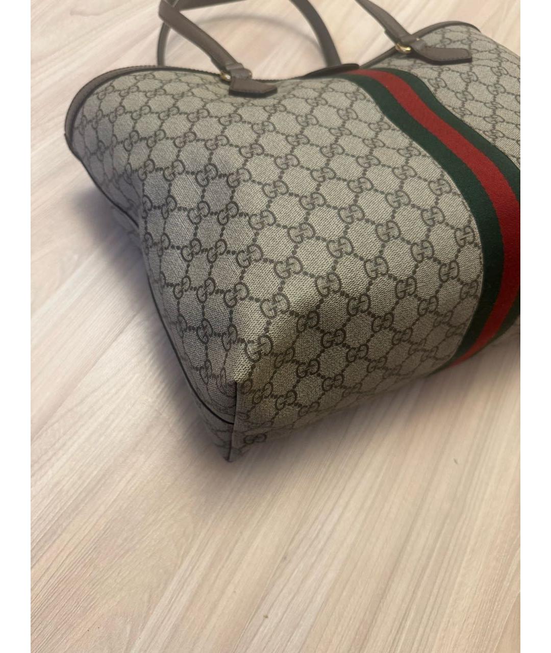 GUCCI Бежевая сумка тоут, фото 4