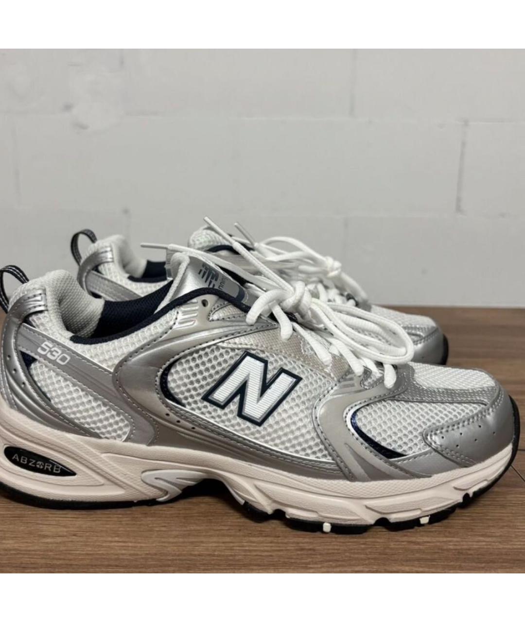 NEW BALANCE Серые низкие кроссовки / кеды, фото 5