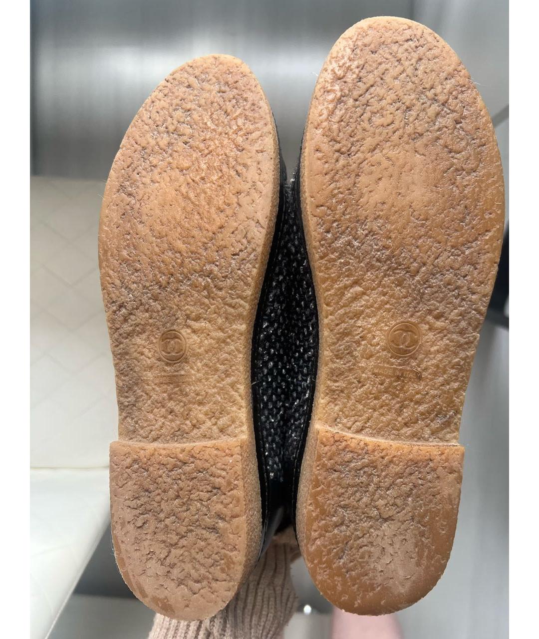 CHANEL Темно-синие ботинки, фото 4