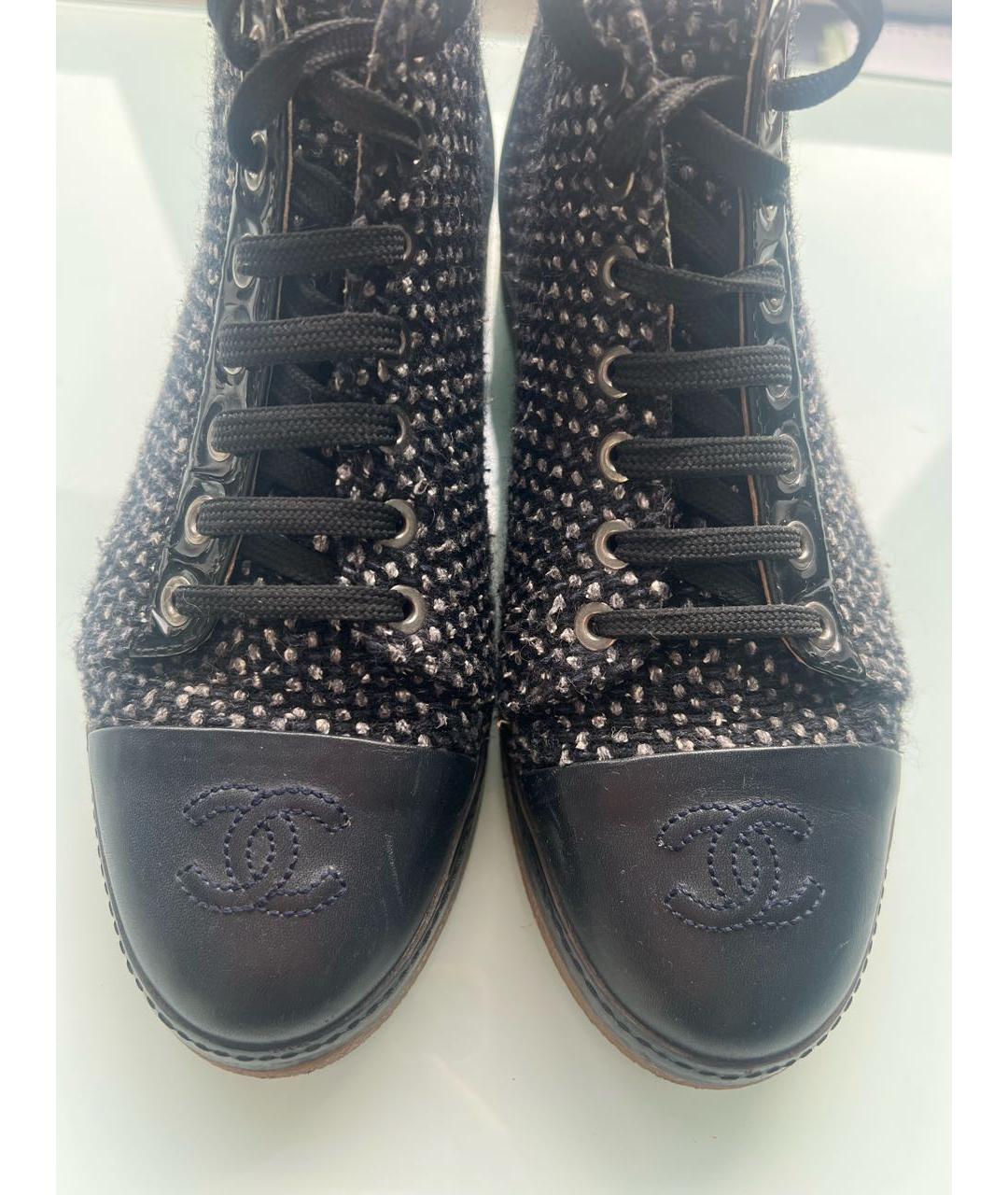 CHANEL Темно-синие ботинки, фото 2