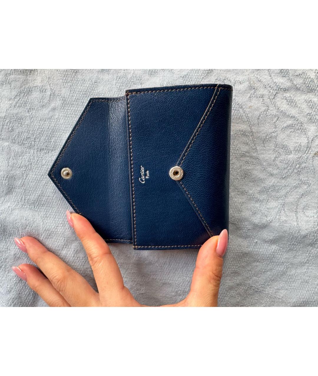 CARTIER Синий кожаный кардхолдер, фото 6