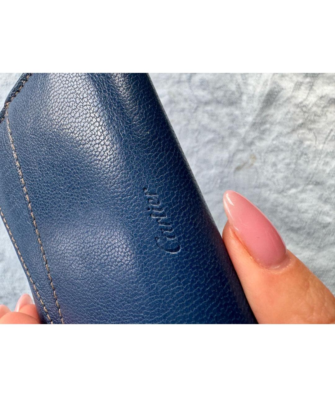 CARTIER Синий кожаный кардхолдер, фото 3