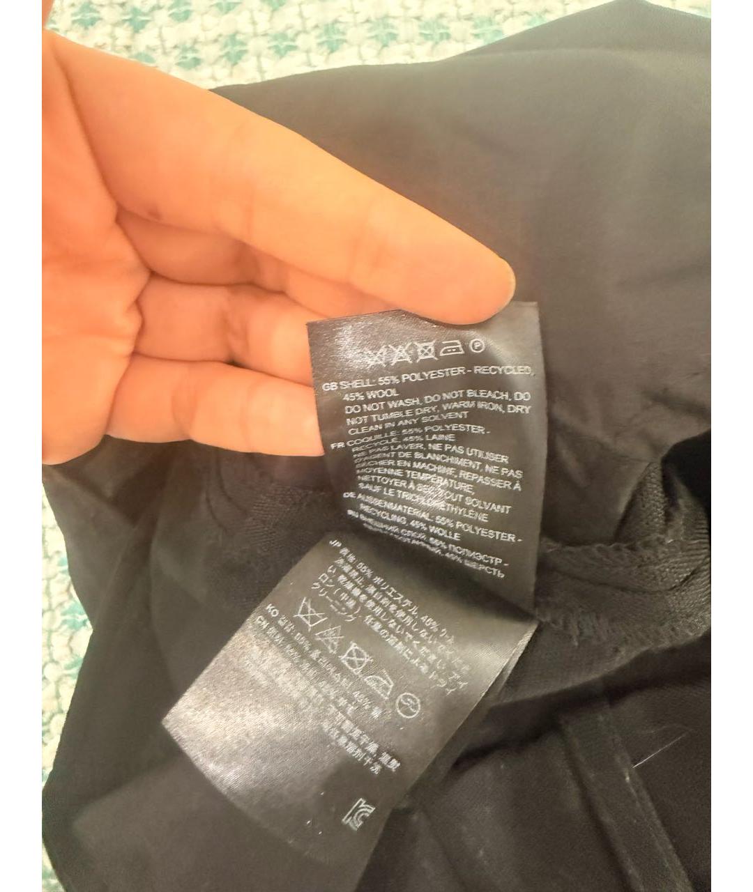 TOTEME Черные шерстяные брюки широкие, фото 6