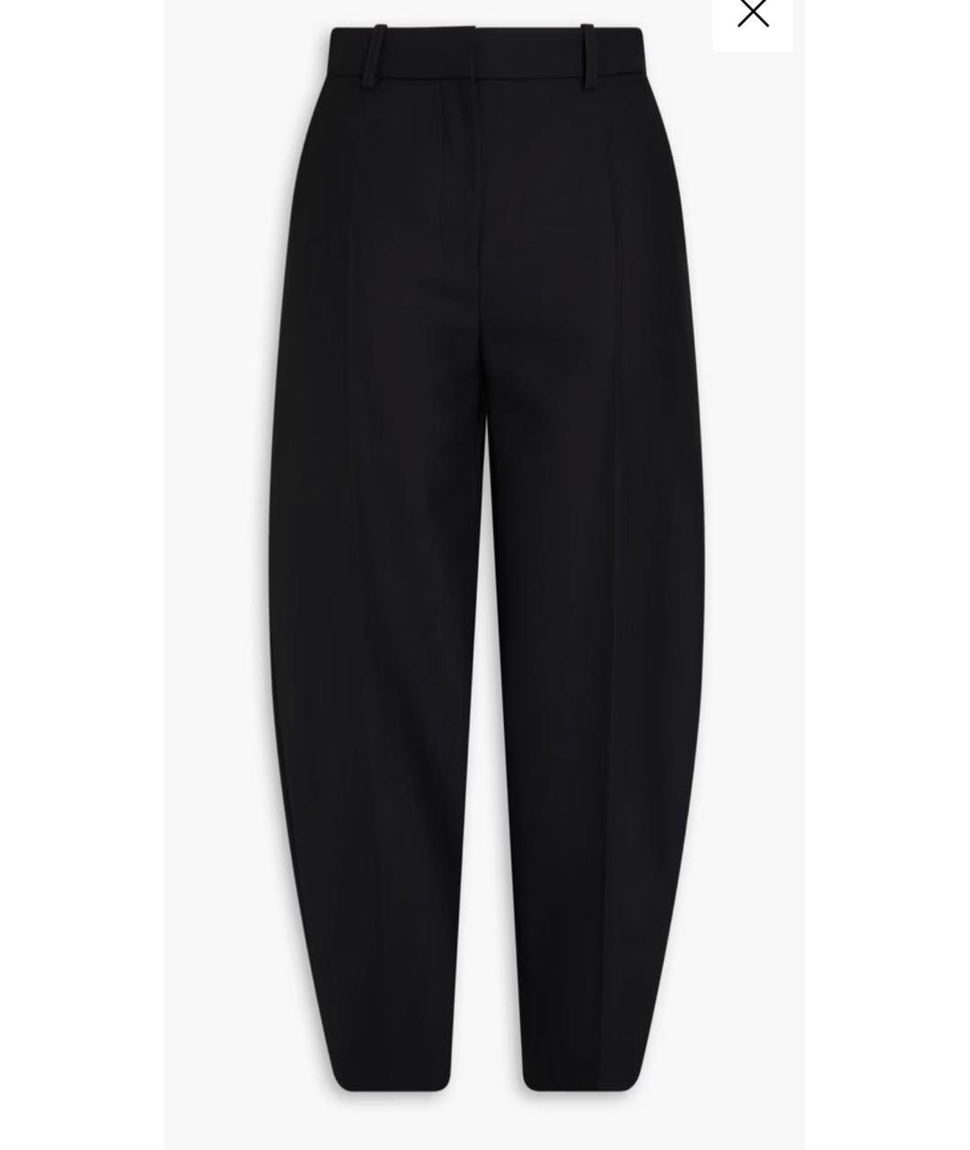 TOTEME Черные шерстяные брюки широкие, фото 9