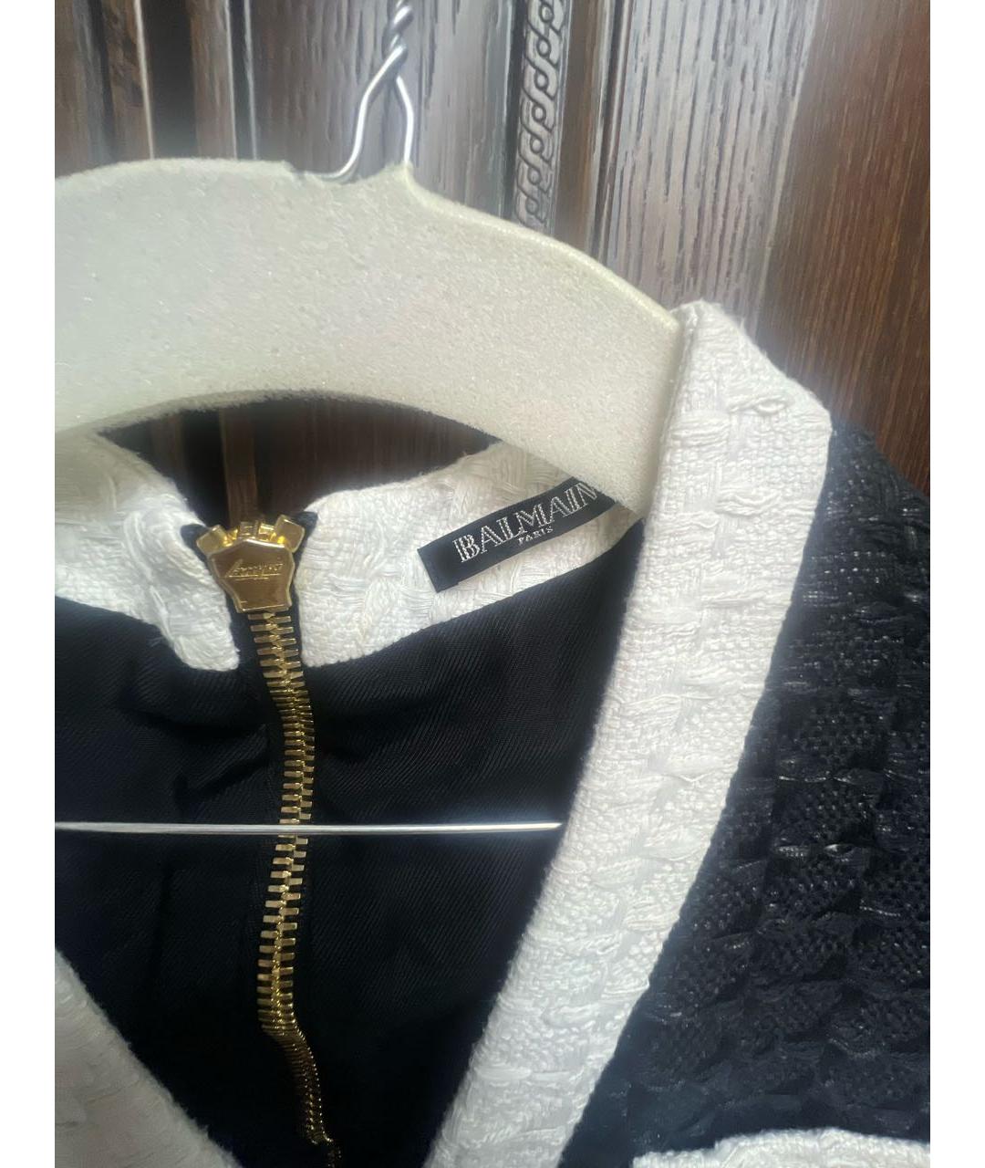 BALMAIN Черное хлопковое повседневное платье, фото 3