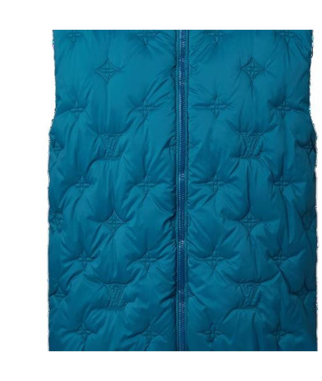 LOUIS VUITTON Синий полиамидовый жилет, фото 3