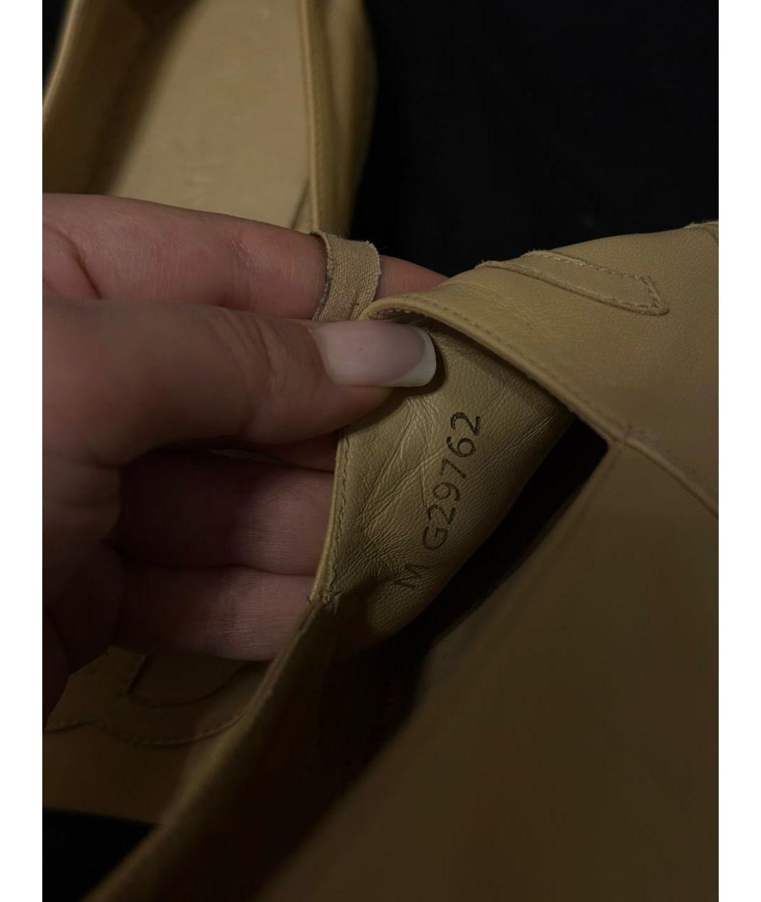 CHANEL Бежевые кожаные эспадрильи, фото 4