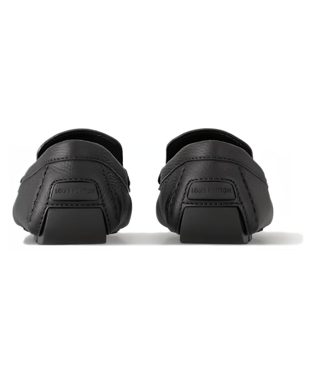 LOUIS VUITTON Черные кожаные мокасины, фото 5