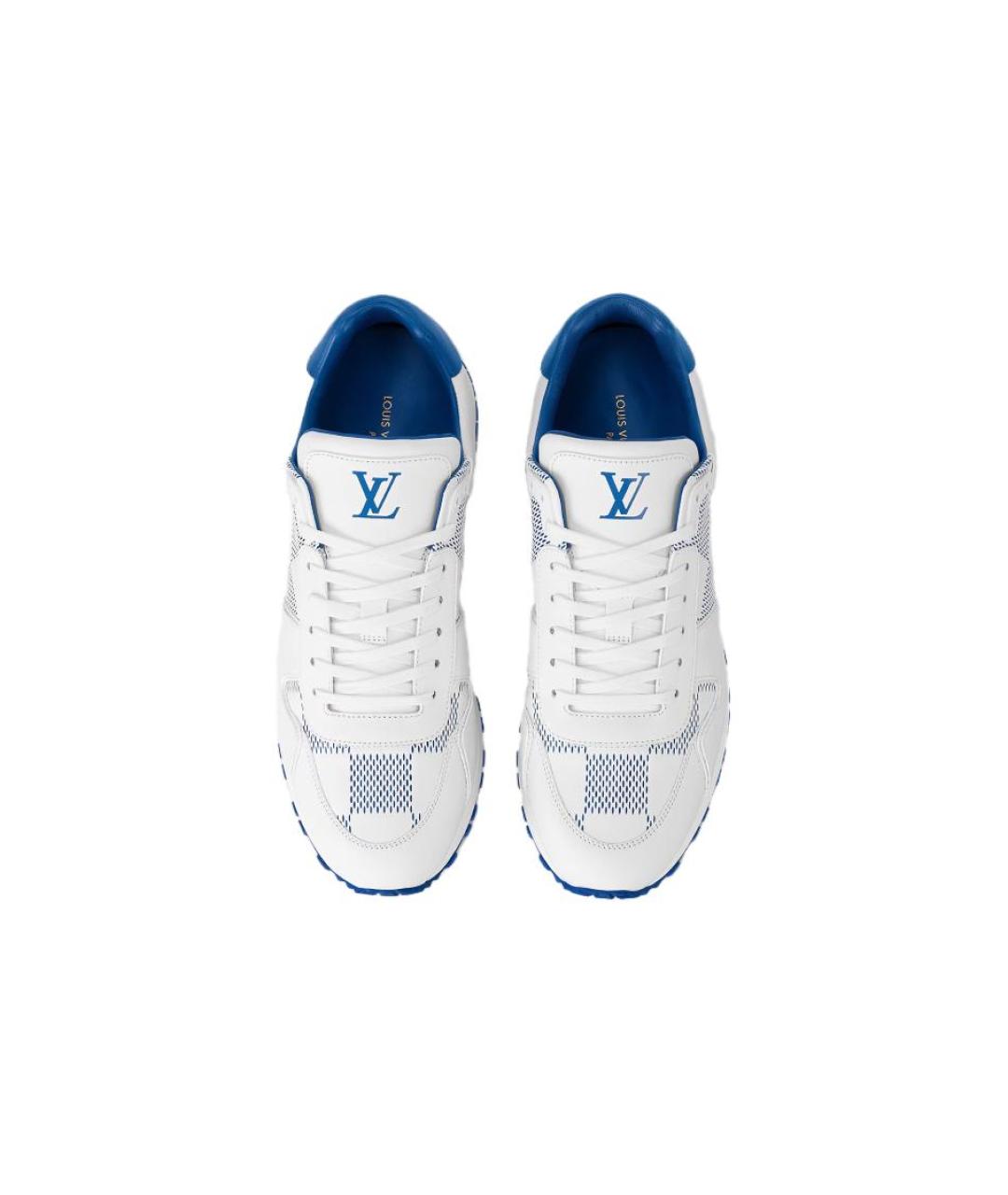LOUIS VUITTON Белые кожаные низкие кроссовки / кеды, фото 4