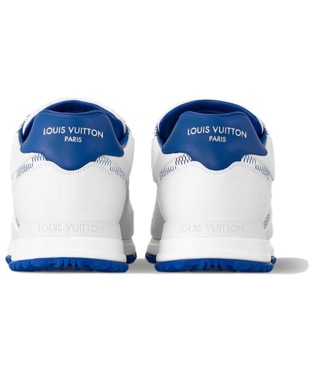 LOUIS VUITTON Белые кожаные низкие кроссовки / кеды, фото 5