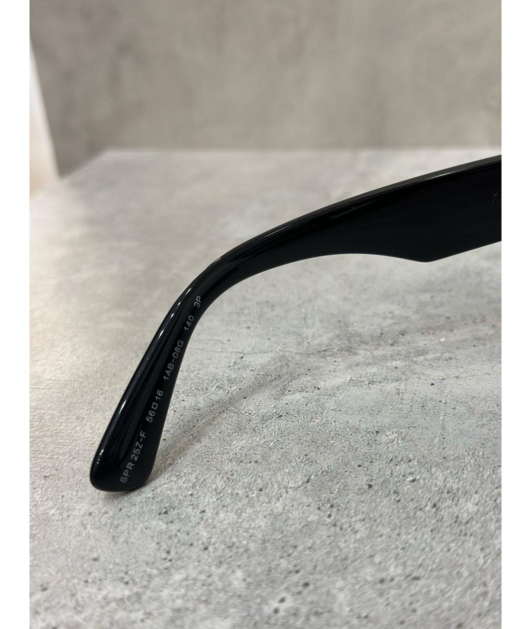 PRADA Черные пластиковые солнцезащитные очки, фото 8