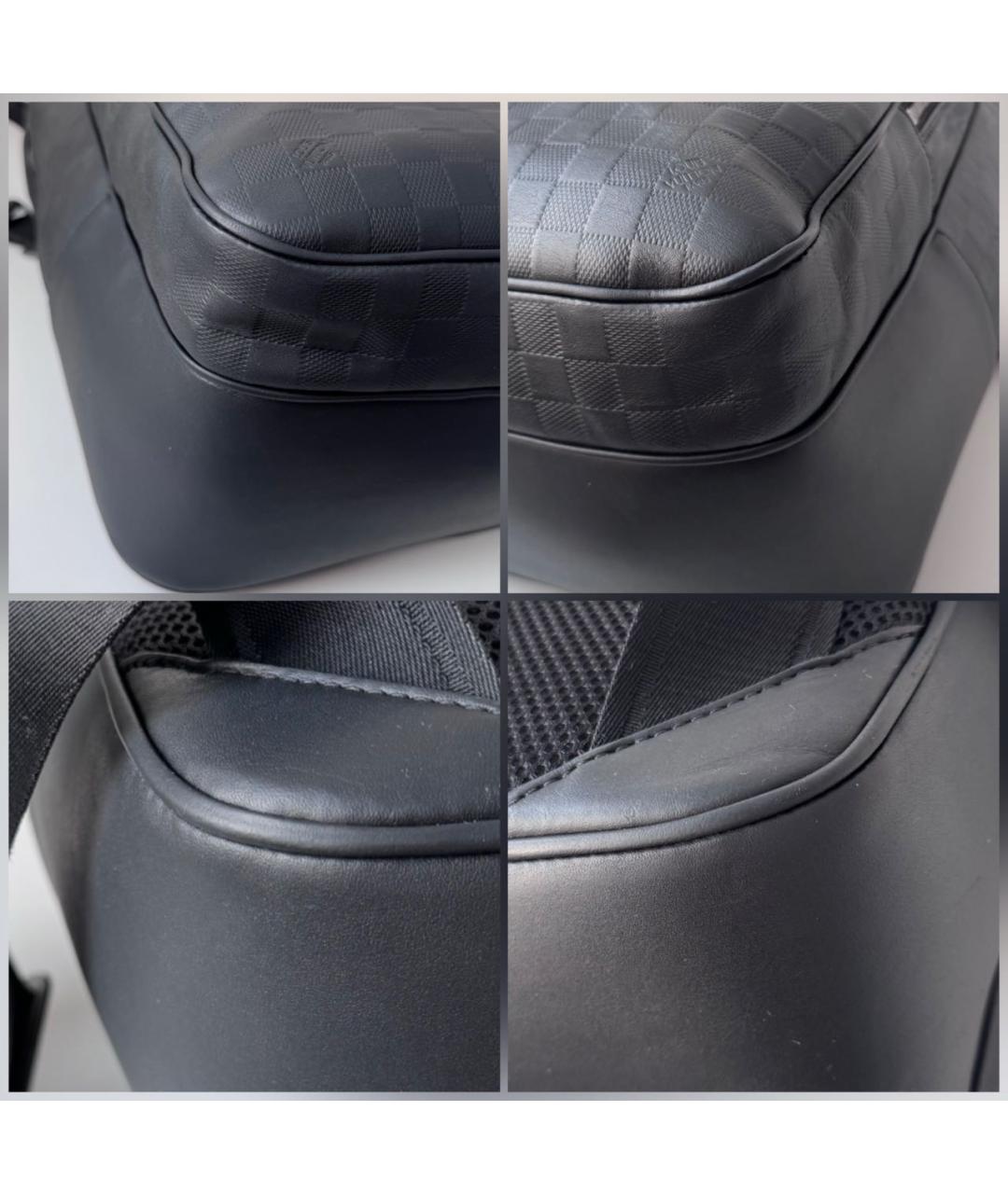 LOUIS VUITTON Черный кожаный рюкзак, фото 6
