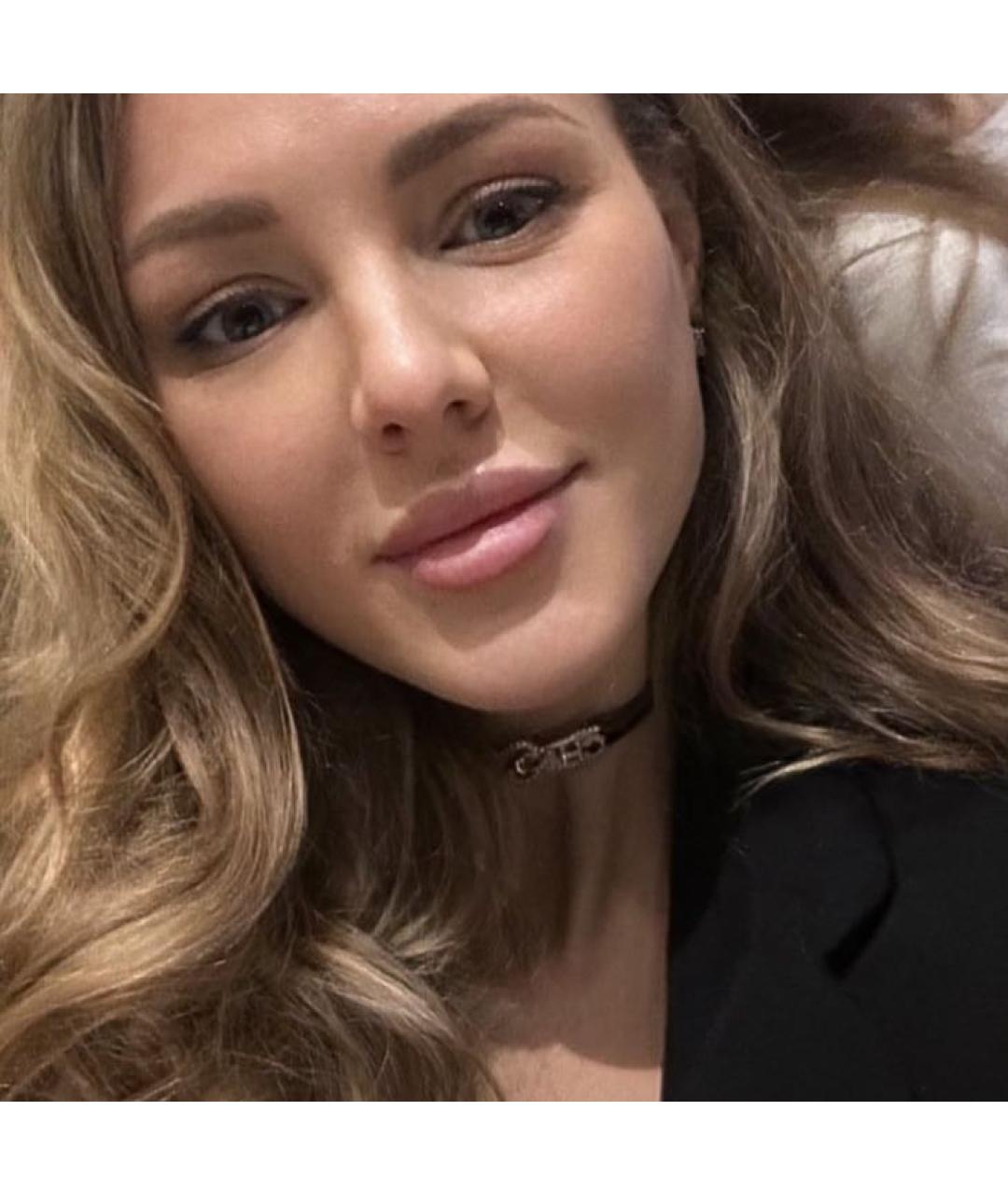 CHANEL Серебрянный кожаный чокер, фото 5