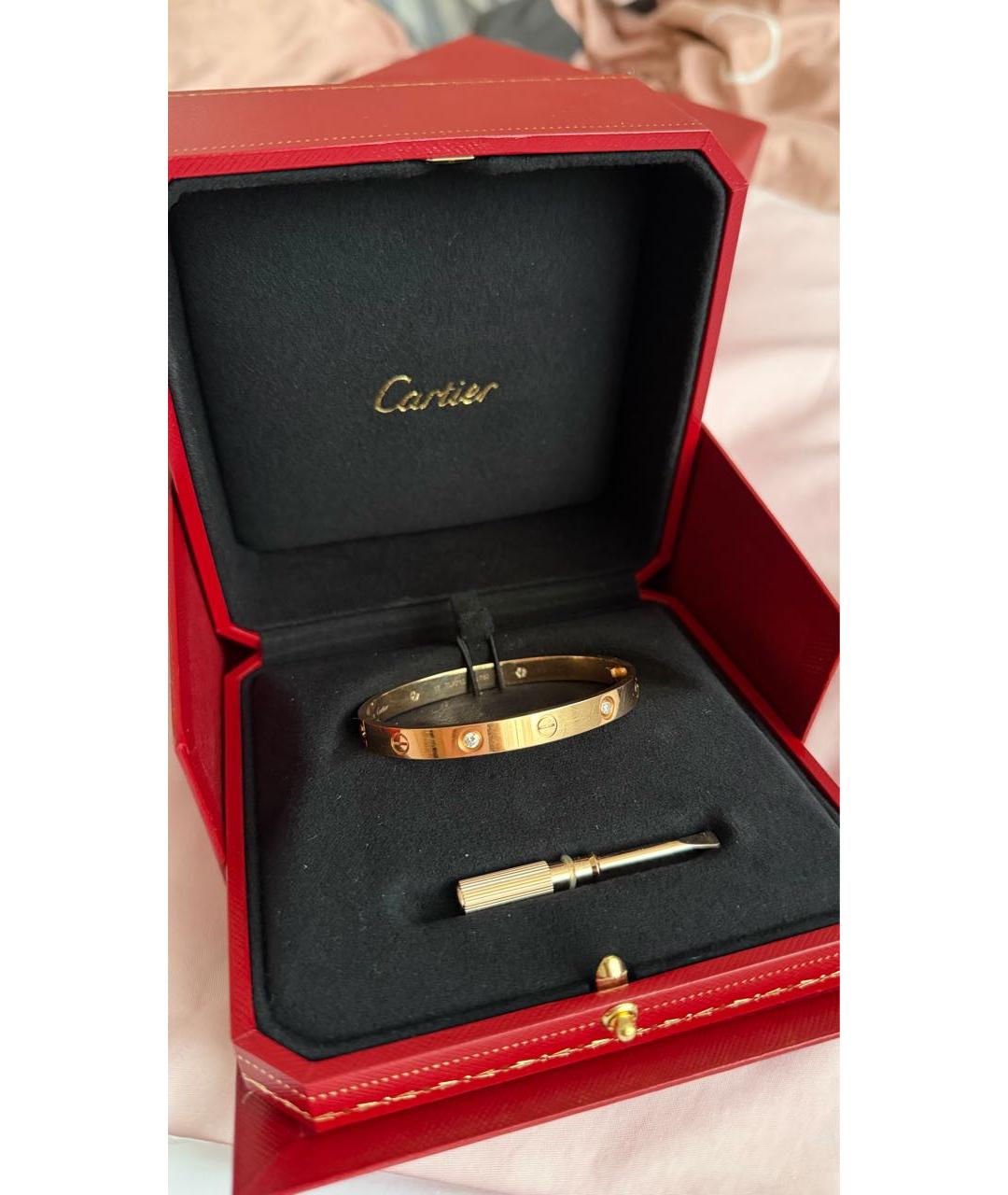 CARTIER Розовый браслет из розового золота, фото 4