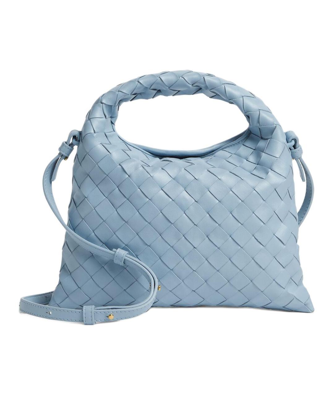 BOTTEGA VENETA Голубая кожаная сумка через плечо, фото 1