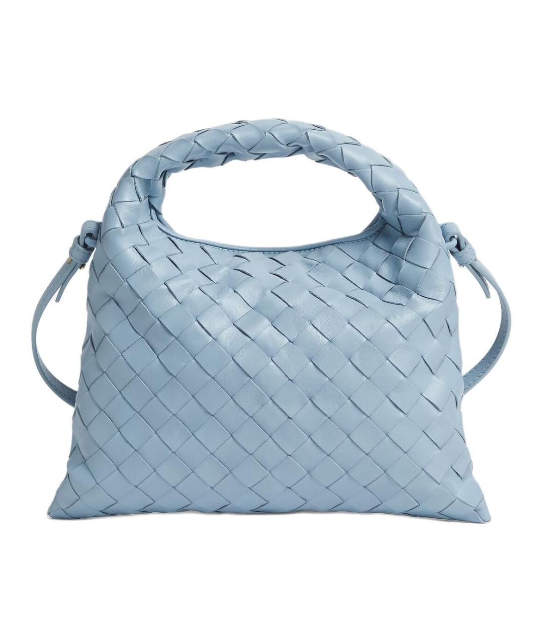 BOTTEGA VENETA Голубая кожаная сумка через плечо, фото 3