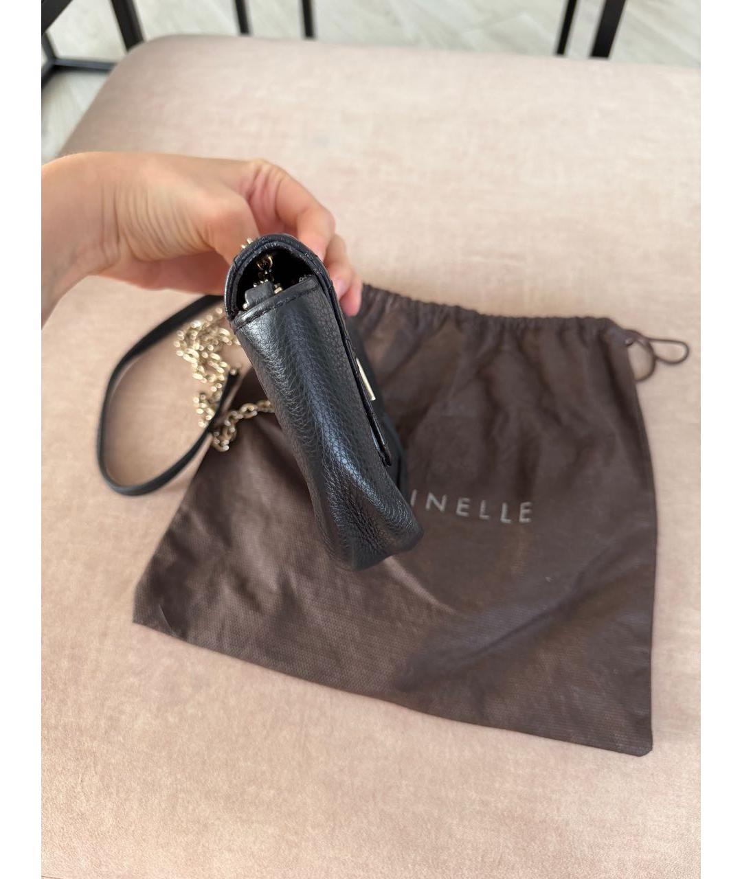 COCCINELLE Черная кожаная сумка через плечо, фото 2