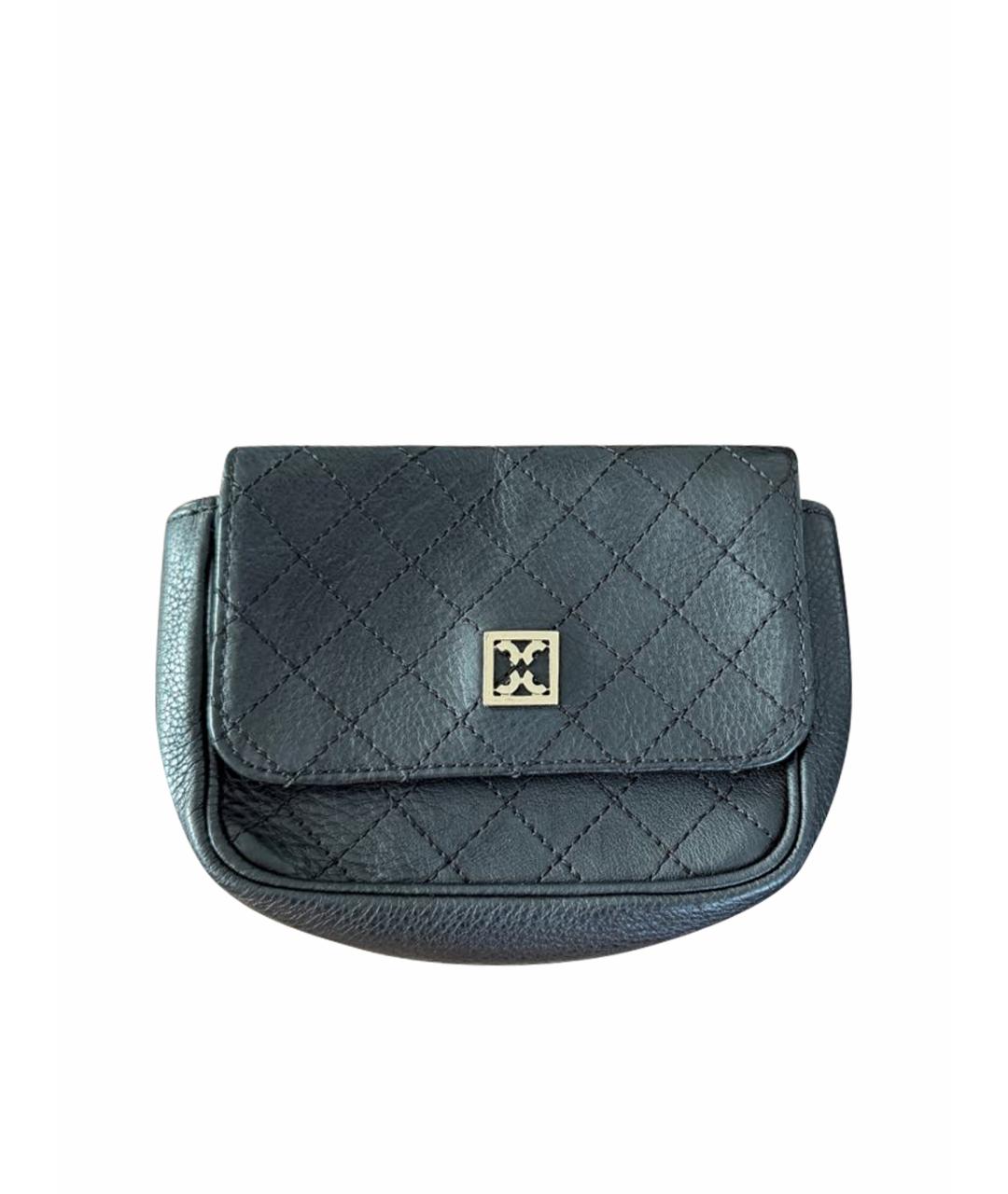 COCCINELLE Черная кожаная сумка через плечо, фото 1