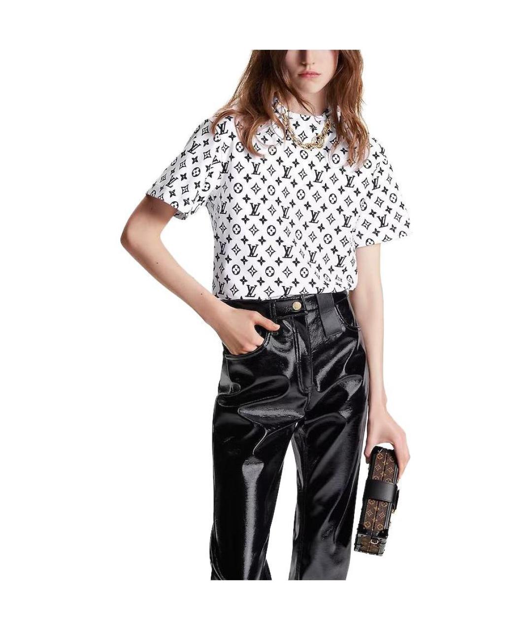 LOUIS VUITTON Белая футболка, фото 3