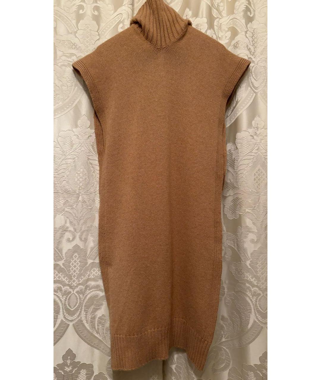 JIL SANDER Бежевый кашемировый воротник, фото 4