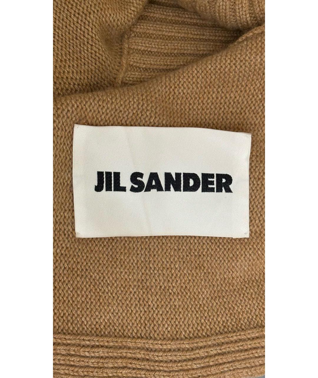 JIL SANDER Бежевый кашемировый воротник, фото 8