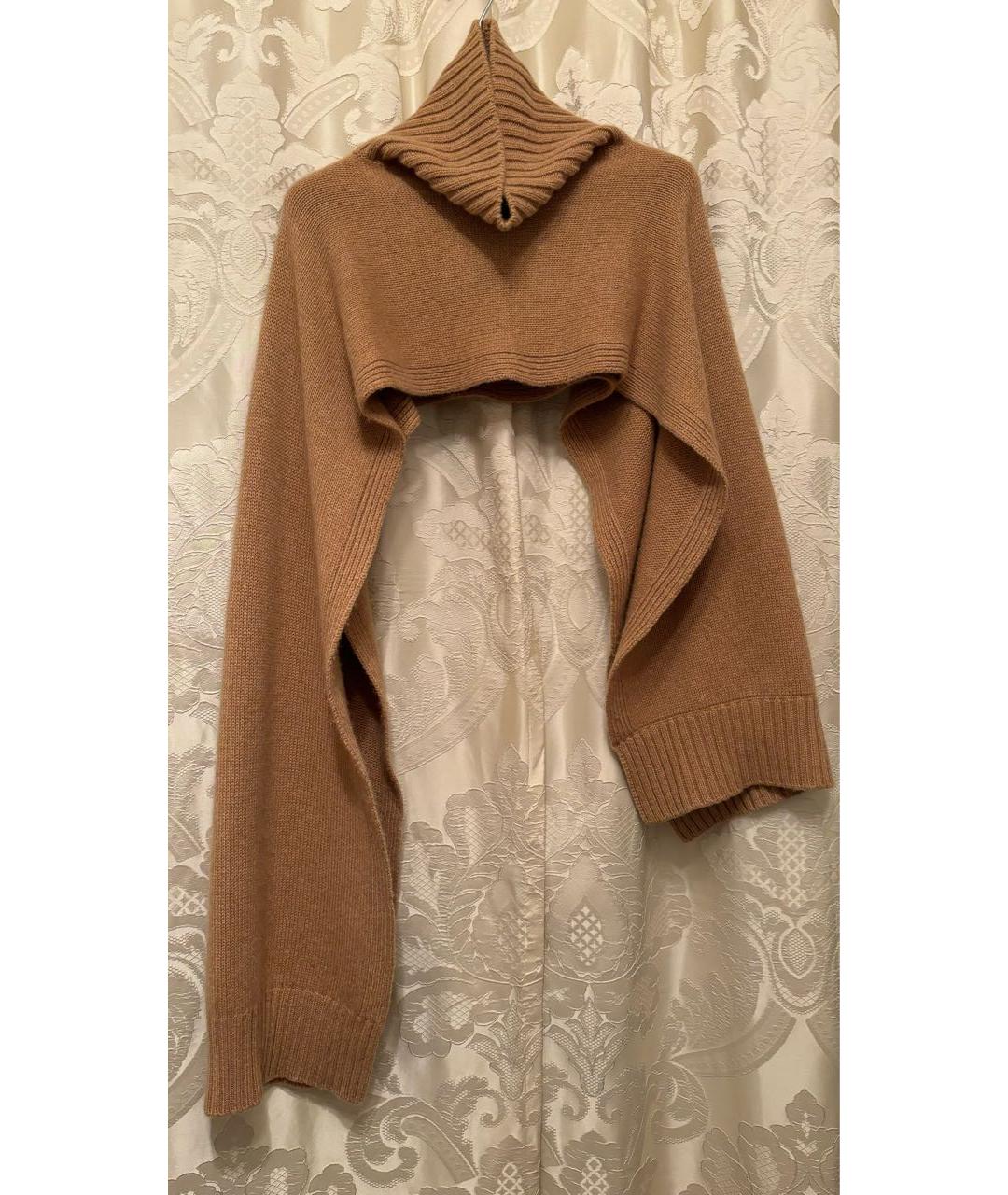 JIL SANDER Бежевый кашемировый воротник, фото 5