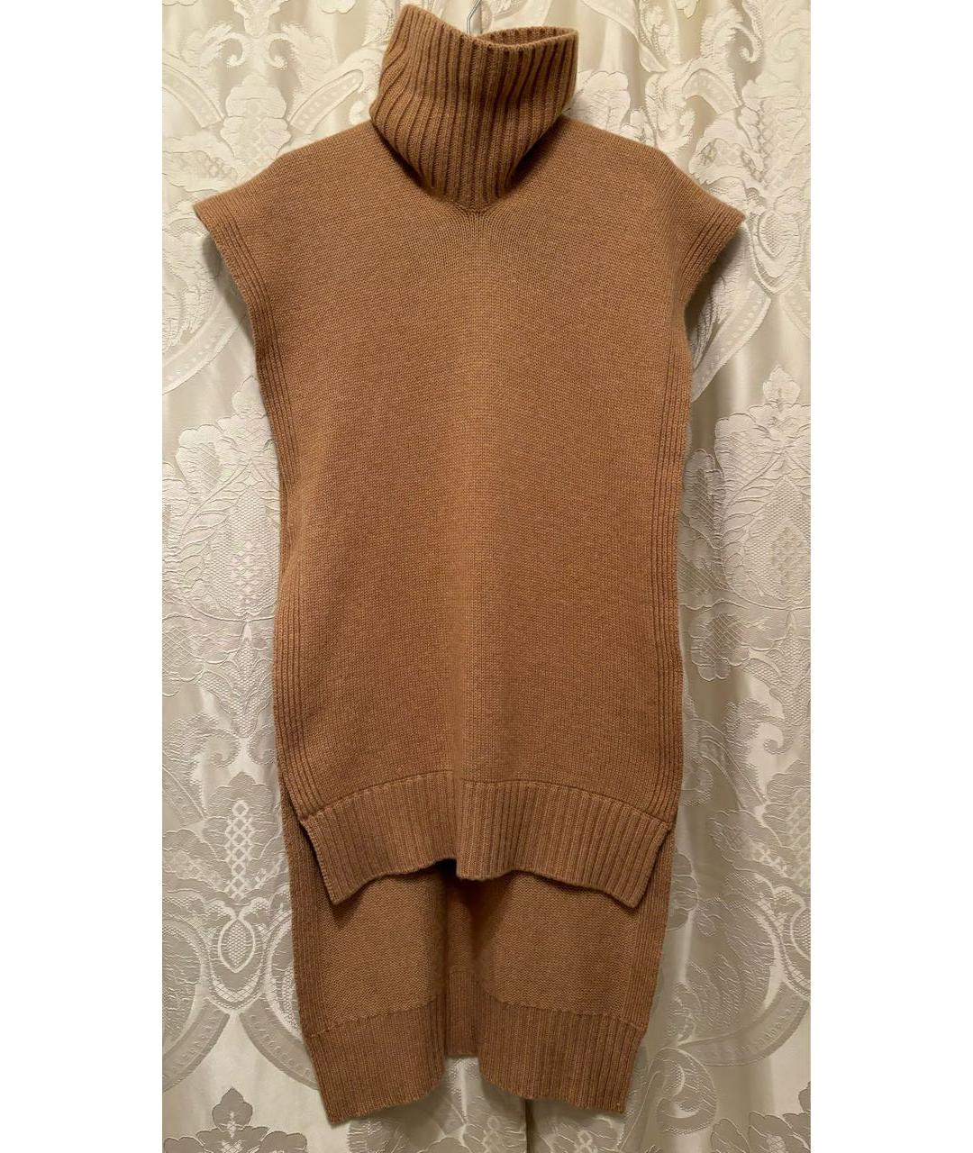 JIL SANDER Бежевый кашемировый воротник, фото 9